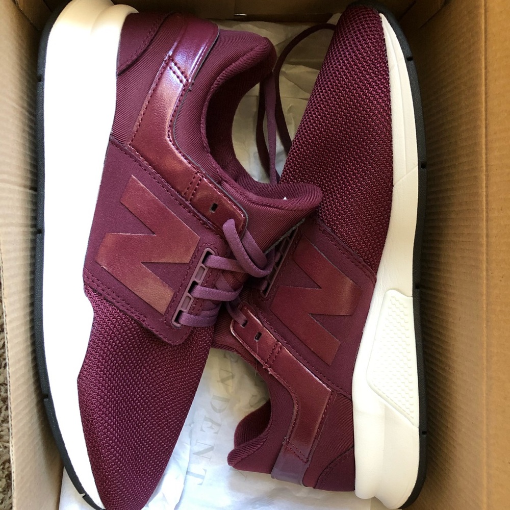 New Balance Maroon 247 tennis shoes
